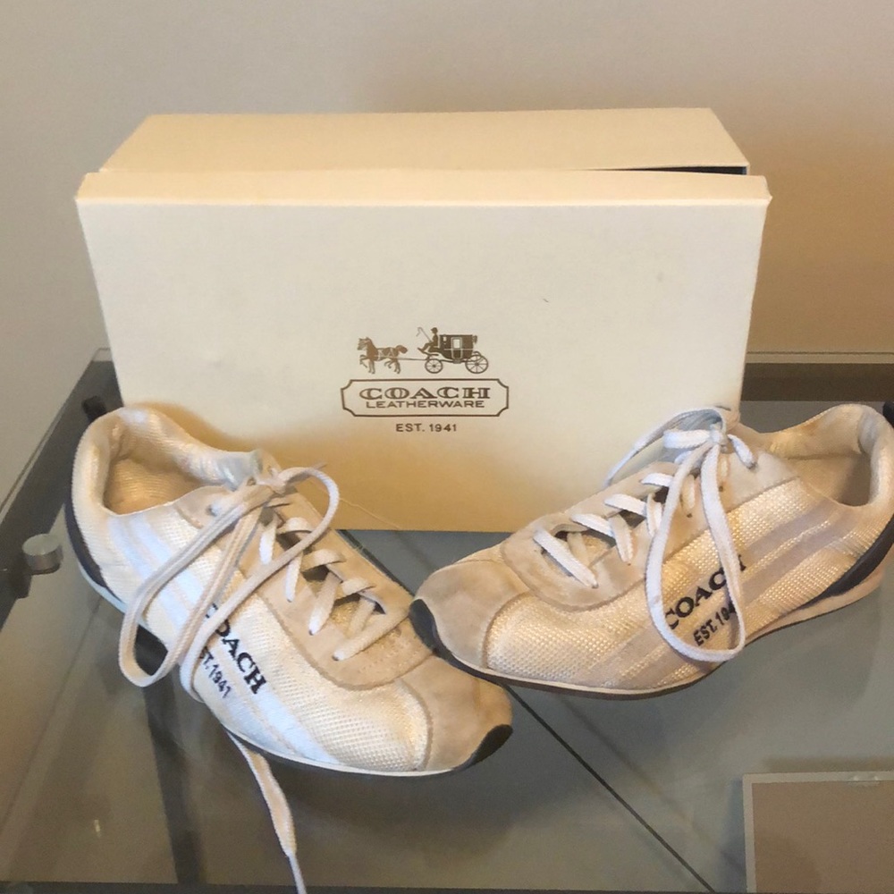 Worn twice, coach tennis shoes. Size 8.5